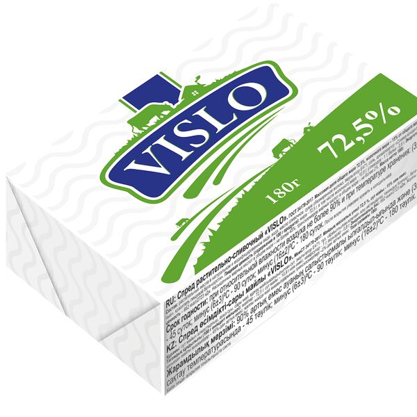 Масло сливочное Vislo растительное 72.5%