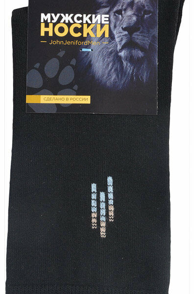 Носки мужские С120901 черные р.25 ТМ John Jeniford (Джон Дженифорд)