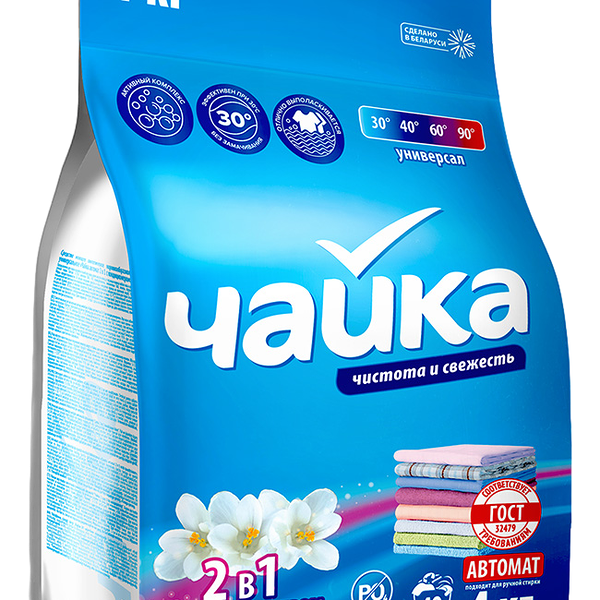 Порошок стиральный Чайка Универсальный 2 в 1 с кондиционером
