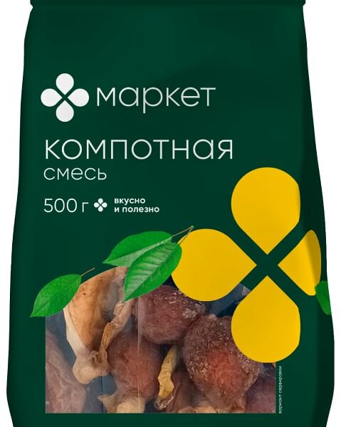 Смесь компотная Маркет из сухофруктов 500г