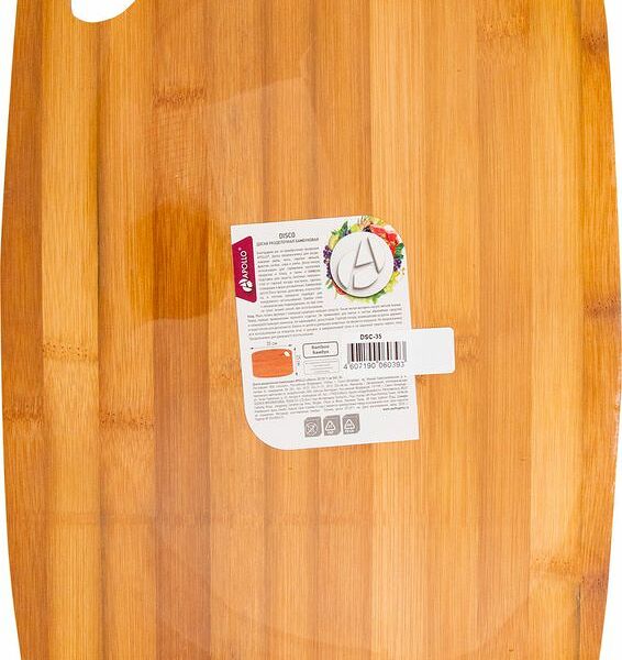 Доска разделочная Apollo Disco бамбуковая, 35х25х1см