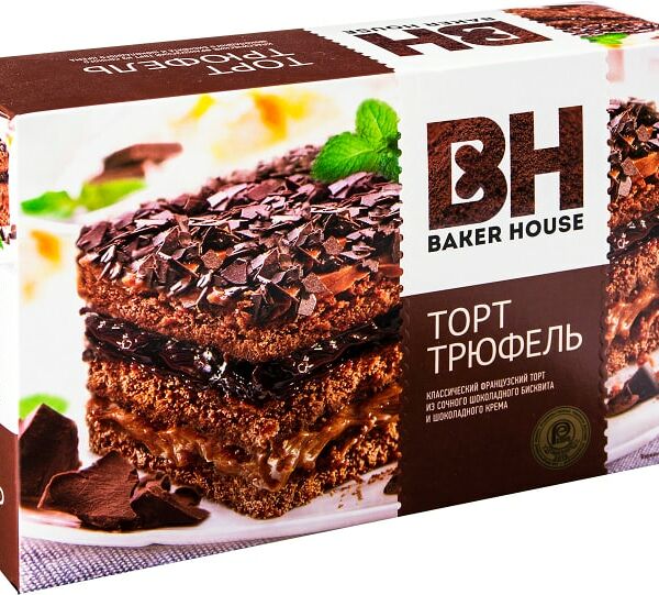 Торт Baker House Трюфель шоколадный 350г