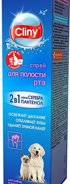 Спрей Cliny для полости рта для кошек и собак 100мл