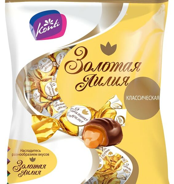 Конфеты Konti Золотая лилия 200г