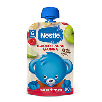 Пюре Nestle Яблоко Банан Малина с 6 месяцев