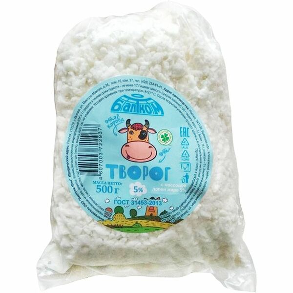Творог Балтком 5% 500г
