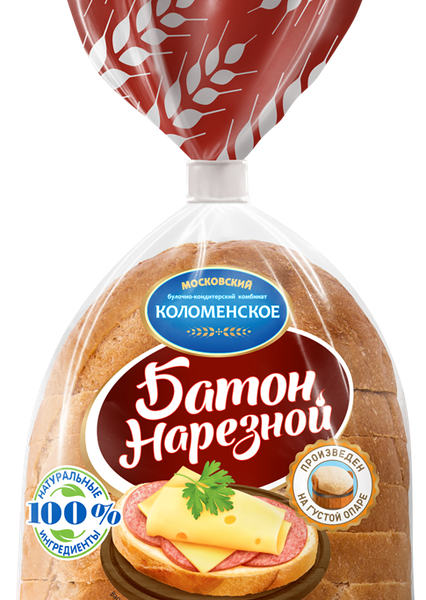 Батон Нарезной Коломенское, нарезка