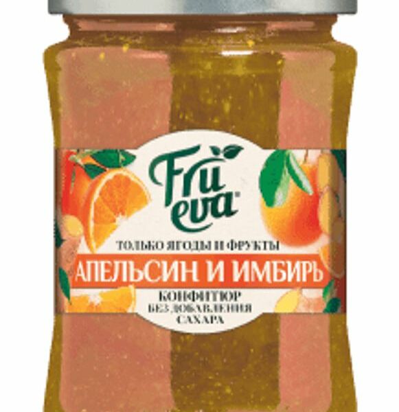 Конфитюр Frueva из апельсина с имбирём, 310г