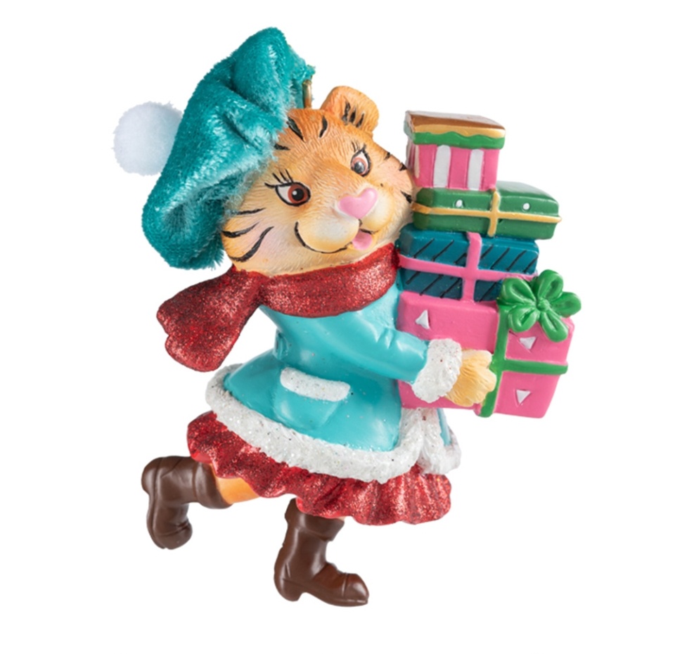 

Игрушка для елки "Коллекция Традиции" Holiday Classics, Тигрица с подарками 5,5х3х9 см, Китай