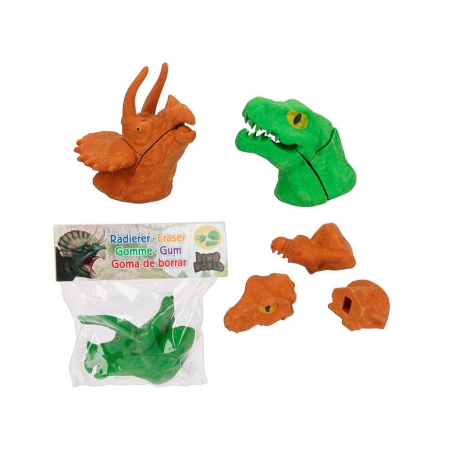 

Ластик-пазл в форме динозавра, Dino World, 1 шт., Германия в ассортименте