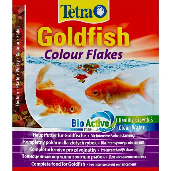 Корм Tetra Goldfish Colour для улучшения окраса золотых рыбок хлопья 12 г