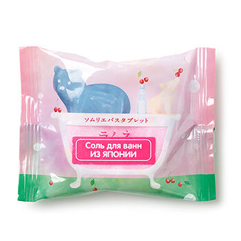 Соль-таблетка Charley для ванны Sommelier расслабляющая с ароматом меда и лимона 40г Япония