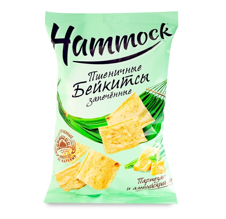 

Снэки бейкитсы «Пармезан и альпийский лук», Hammock, 140 г, Россия