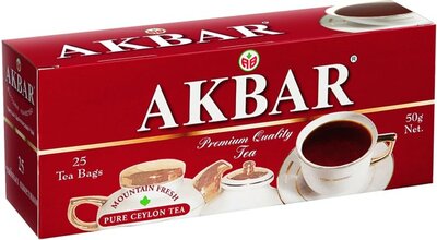 Чай черный Акбар (Akbar) в пакетиках 25 шт. 50 г