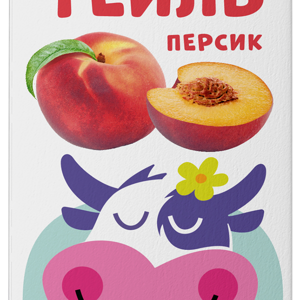 Коктейль молочный ТЕЛУШКА Персик 1%, без змж
