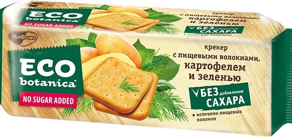 Крекер Eco Botanica с пищевыми волокнами картофелем и зеленью 175г