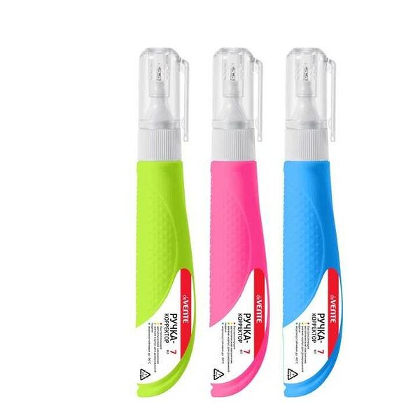 Штрихкорректор в ручке deVente N-Ergo 7мл, быстросохнущая, цветной корпус арт 4061117