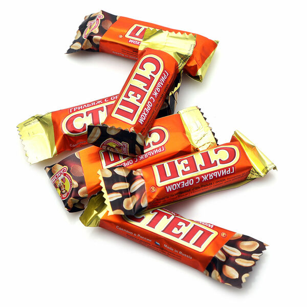 Конфеты грильяж с орехами Степ ТМ Славянка