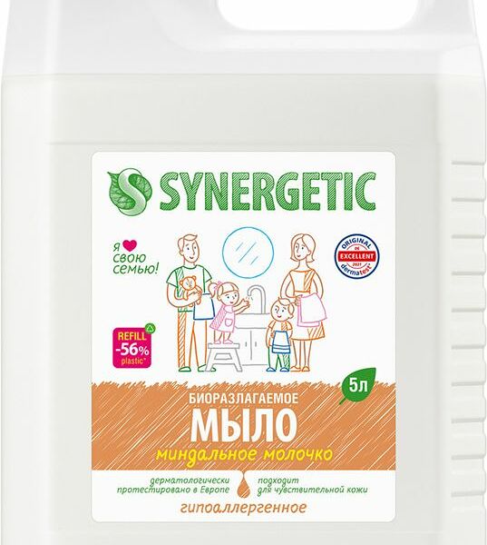 Мыло Synergetic жидкое миндальное молочко 5л