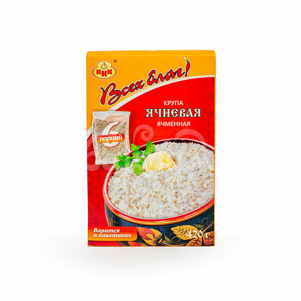 Крупа Ячневая Всех Благ 6*70гр карт/уп