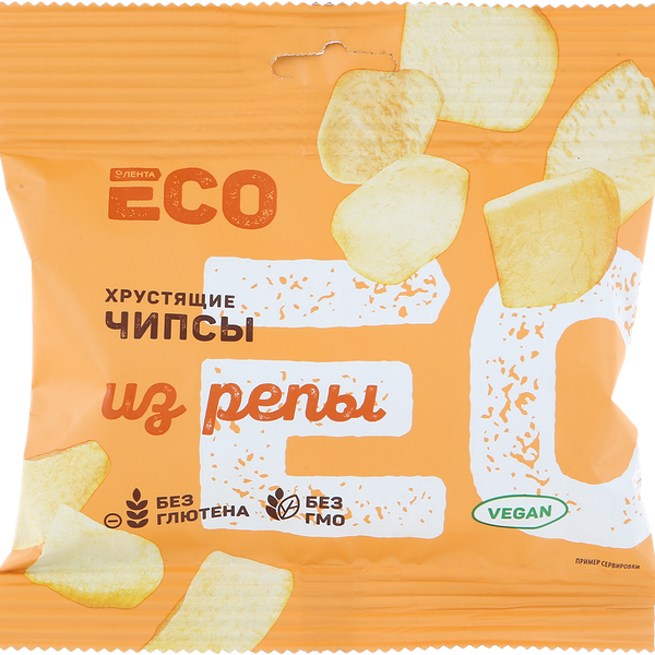 Чипсы овощные ЛЕНТА ЕСО Хрустящие, из репы