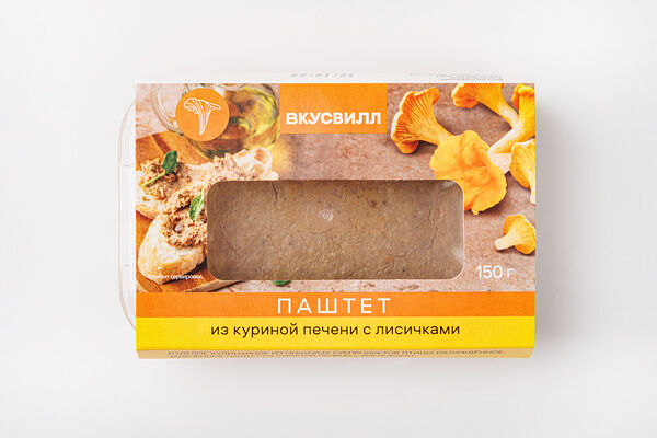 Паштет из куриной печени с лисичками