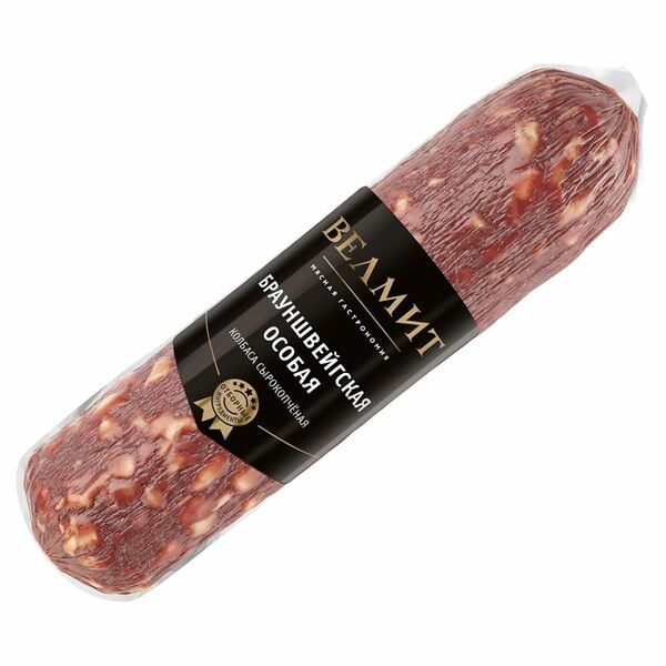 Колбаса Велмит Брауншвейгская Особая, сырокопченая
