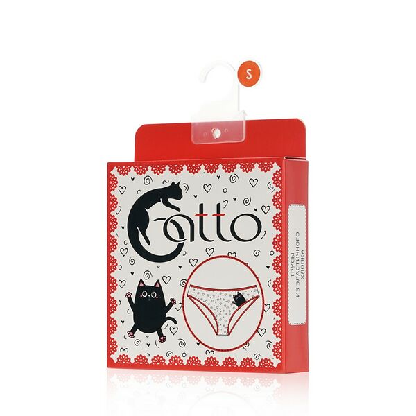 Женские трусы - слипы Atto Gatto Белый S