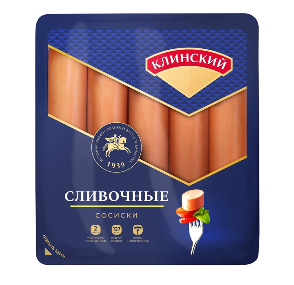 

Сосиски Клинский Сливочные 470 г
