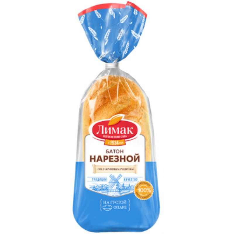 

Батон Лимак нарезной 360 г