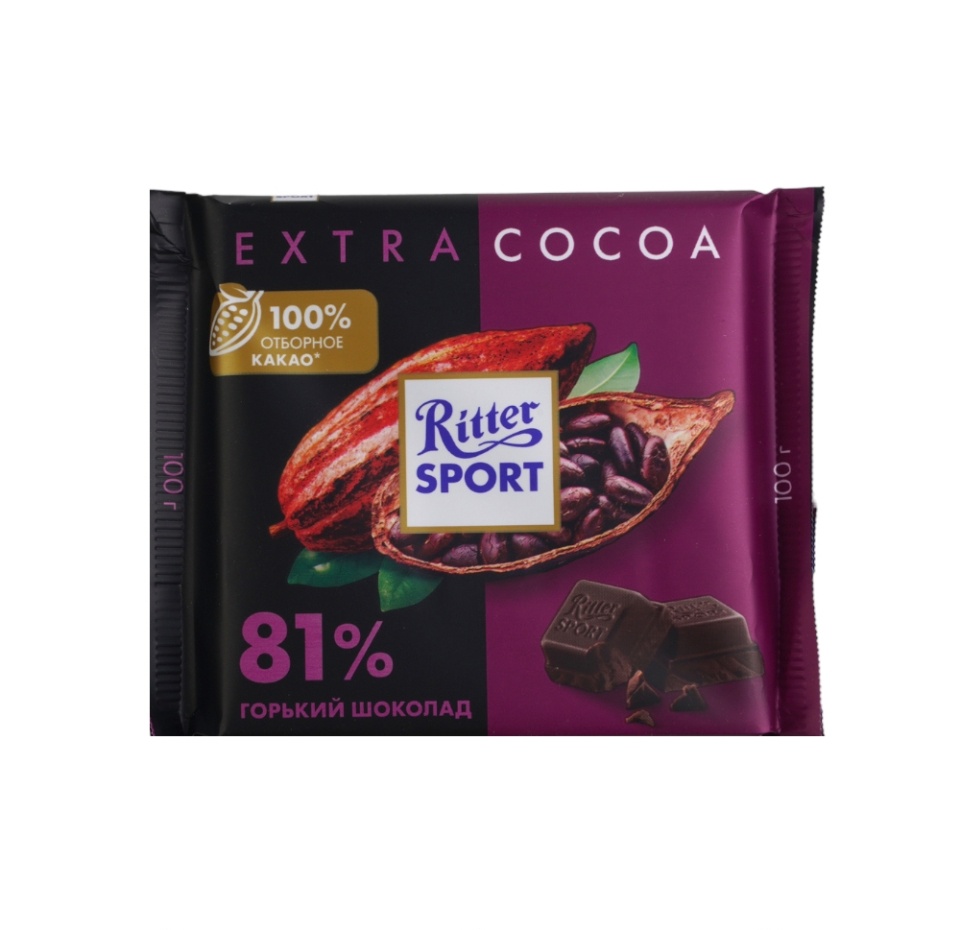 

Шоколад Ritter Sport горький 81% 100г