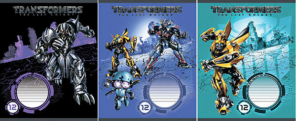 Тетрадь 12листов/линейка/обложка картон/УФ-лак, в ассортименте