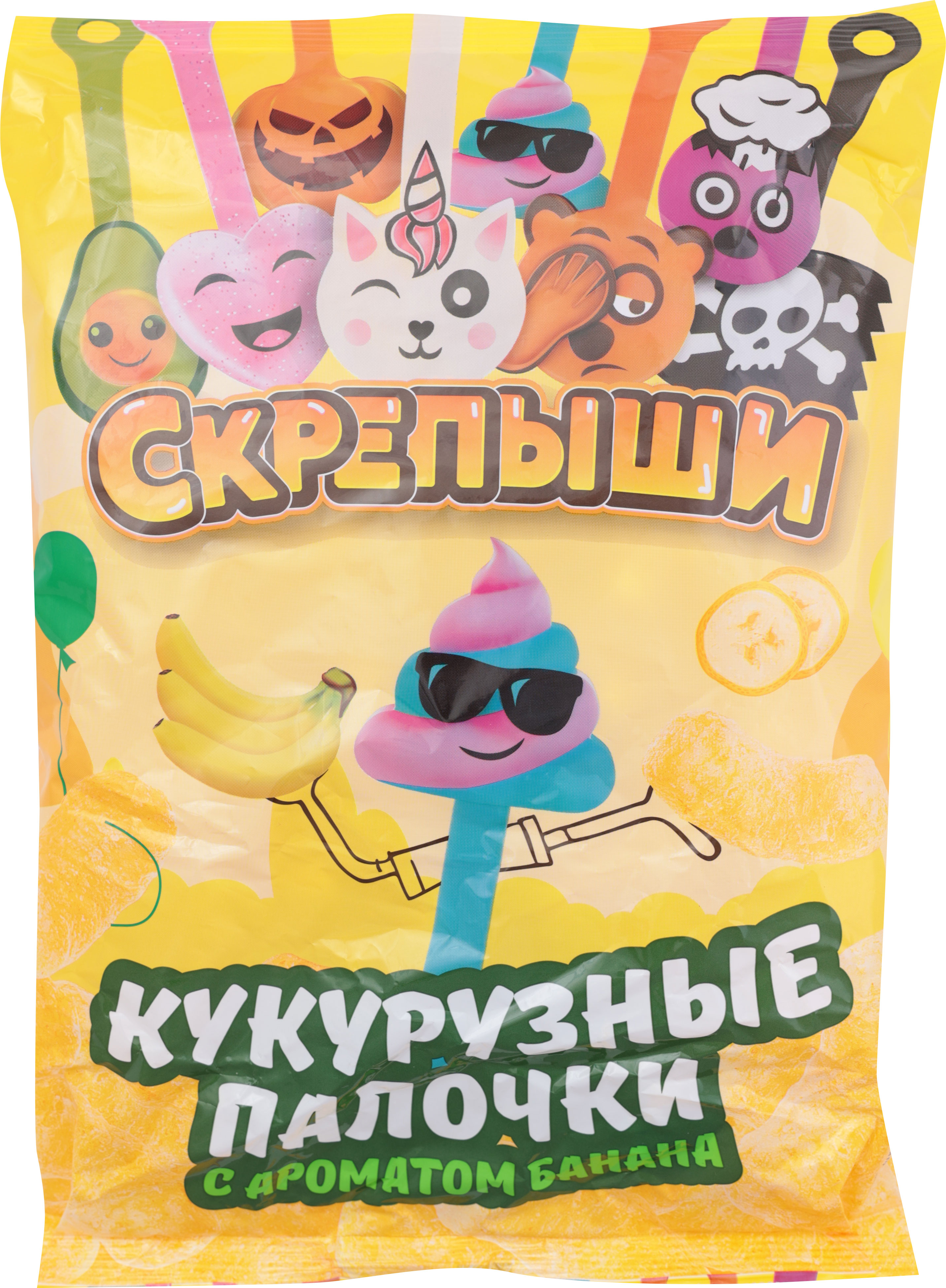 

Кукурузные палочки Скрепыши со вкусом банана