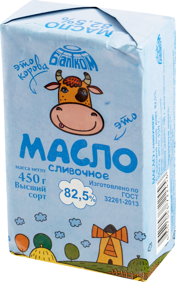

Масло сладко-сливочное Балтком 82.5%