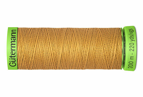 744581 Нить Extra Fine 150 для особо деликатных тканей, 200м, 100% п/э Gutermann(968 золотой)