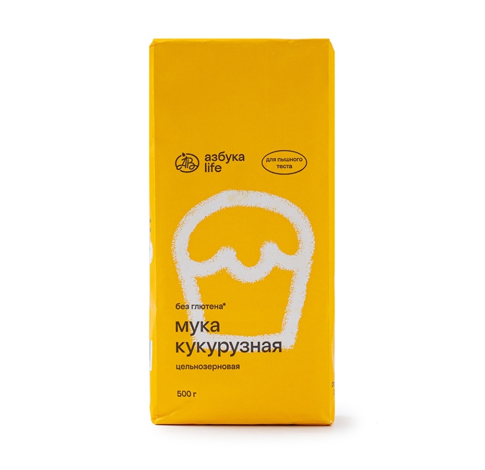 

Мука кукурузная цельнозерновая, «Азбука life», 500 г, Россия