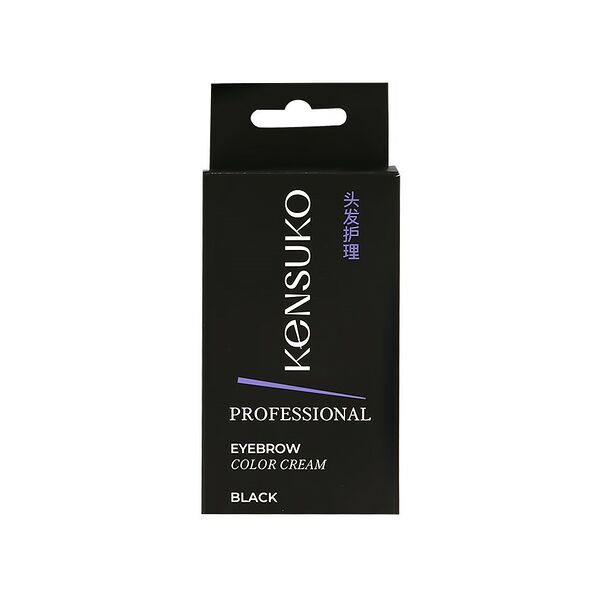 Крем-краска для бровей `KENSUKO` Тон Черный
