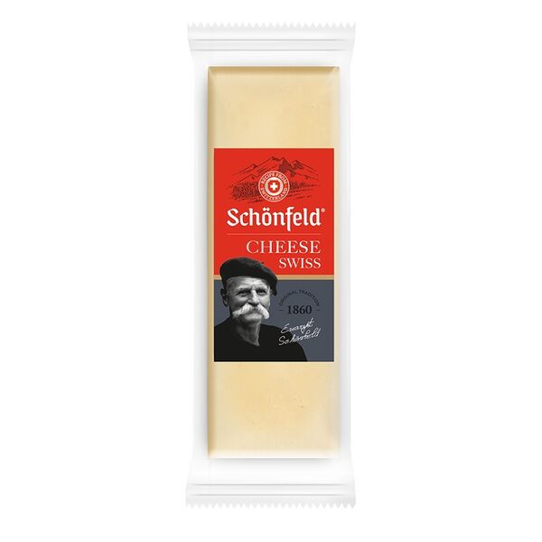 Сыр Swiss Cheese м.д.ж. в с.в. 53% кусок Schonfeld 150г, Россия