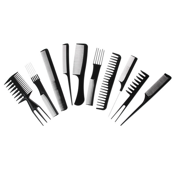 Набор профессиональных расчесок-гребней ЮниLook пластик 10 шт.