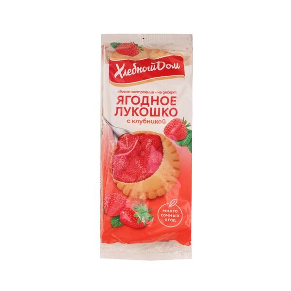 Кекс Хлебный дом Ягодное Лукошко с клубникой 2 шт. х 70 г