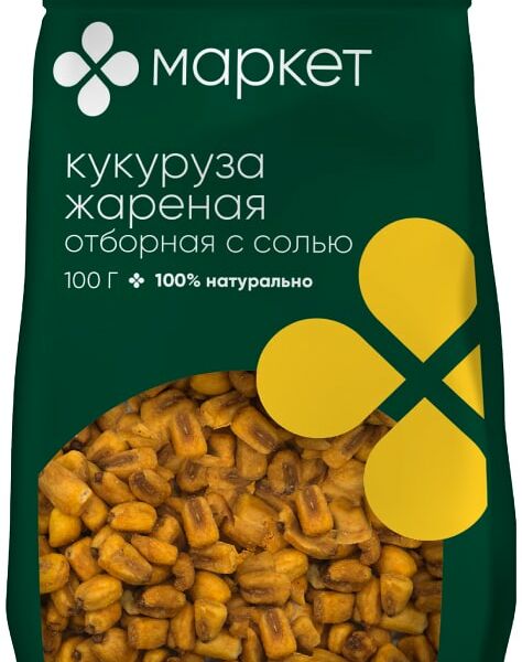 Зерна кукурузы Маркет обжаренные соленые 100г