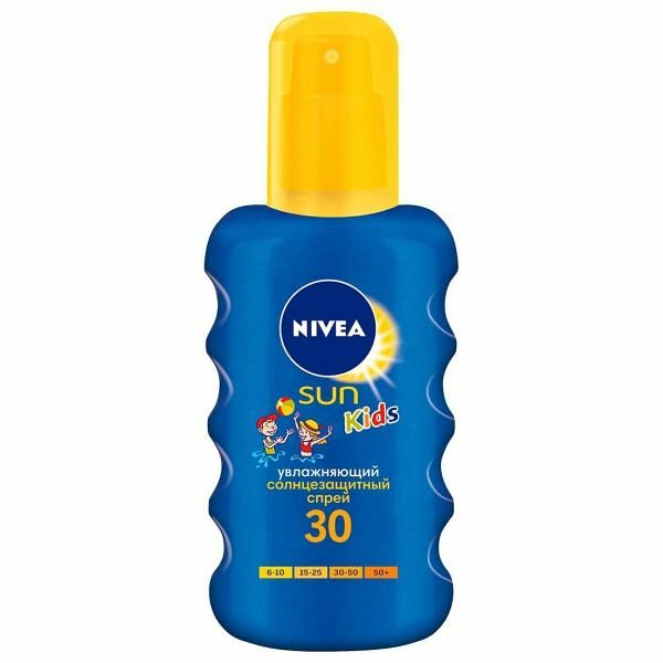 Nivea Сан Кидс спрей солнцезащитный цветной SPF30 200мл