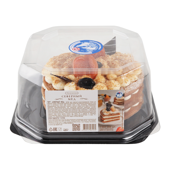 Торт Север-Метрополь Северный мед 420 г