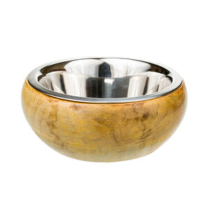 Миска металл дерево Small