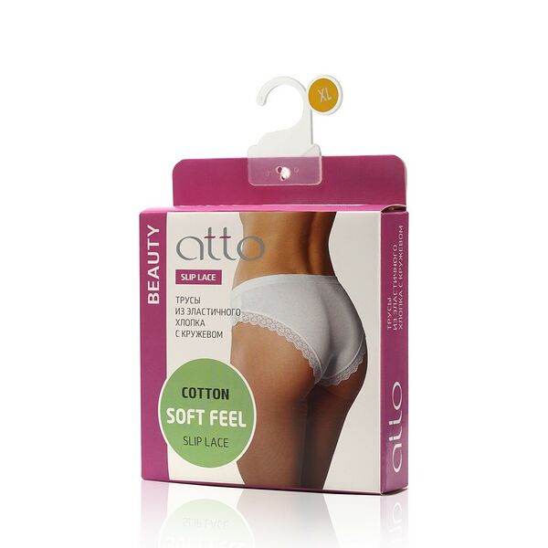 Женские трусы Atto Beauty Slip Lace , Белый , XL