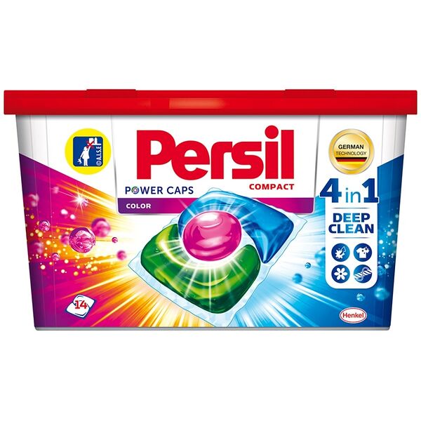 Капсулы Персил Power Caps Color 4in1 для стирки концентрированные 14шт