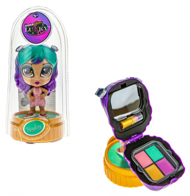 

Кукла Lukky Doll 12 см с набором косметики дизайн в ассортименте