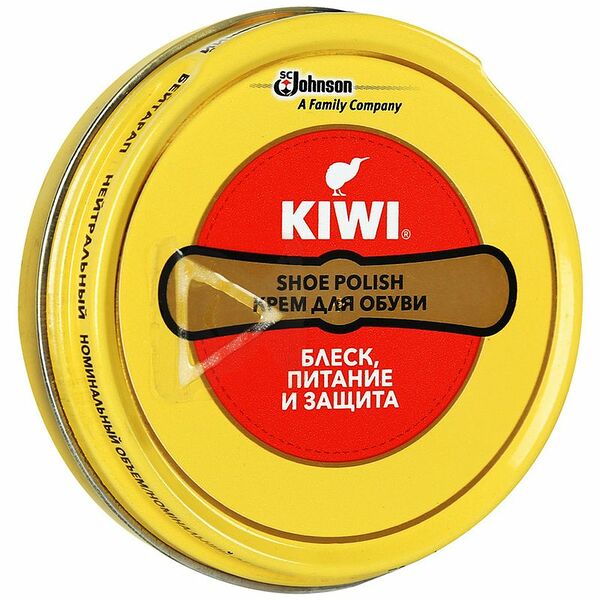 Крем для обуви Kiwi Shoe Polish нейтральный 50 мл