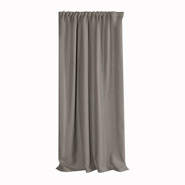 Портьера Волшебная Ночь, 200х270 см, какао, рогожка