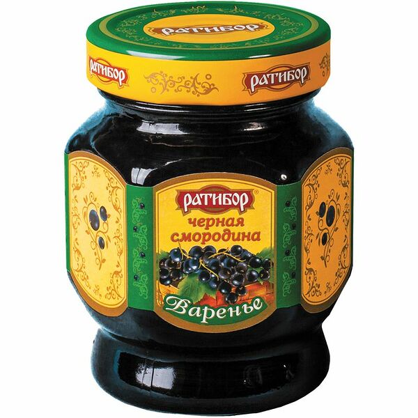 Варенье Ратибор чёрная смородина, 350г